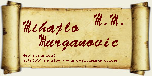 Mihajlo Murganović vizit kartica